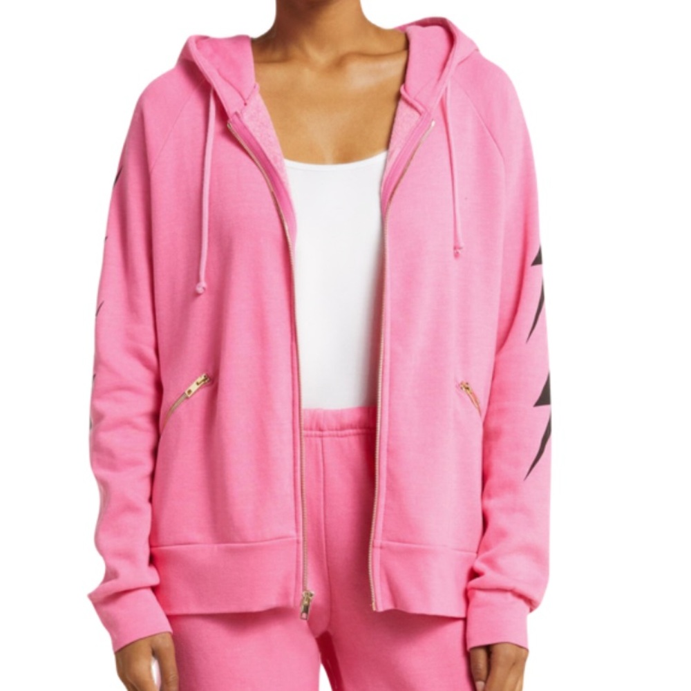 Aviator Nation Bolt Pink Hoodie